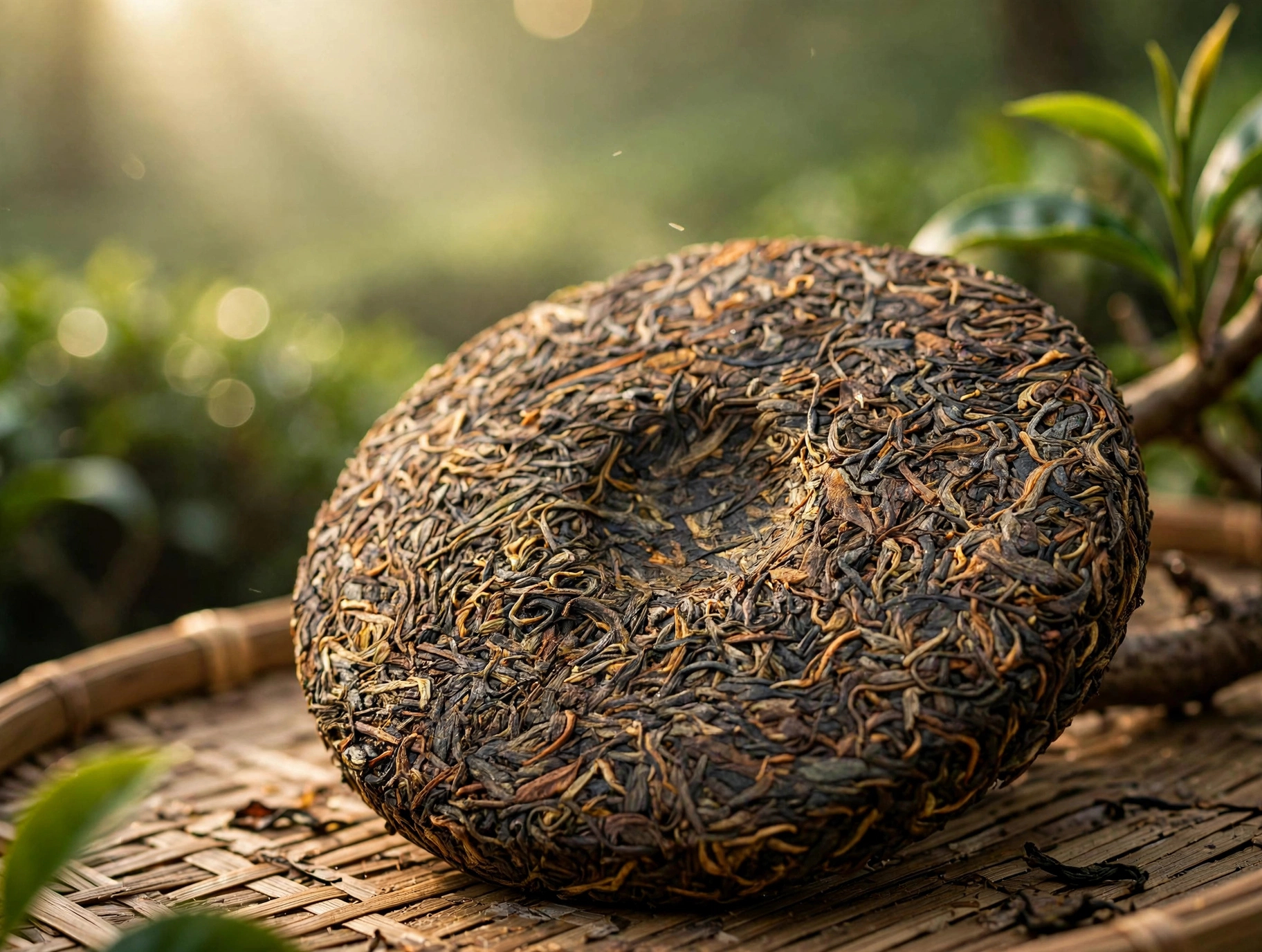 無量山茶餅特寫